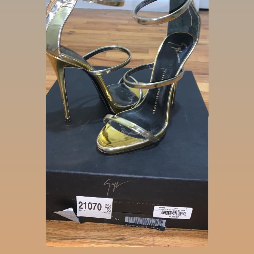 Giuseppe Zanotti Harmony Gold High Heel Sandals